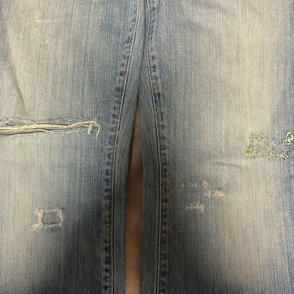 ABERCROMBIE & FITCH | Light Blue Distressed Flare Jeans | 0 | VINTAGE - Picture 10 of 10